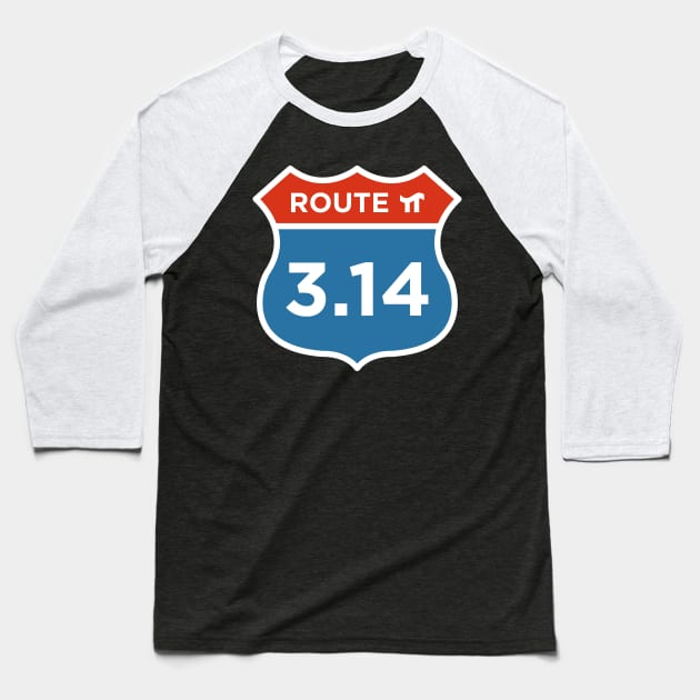 Route 3.14 Pi Baseball T-Shirt by TeeMagnet
